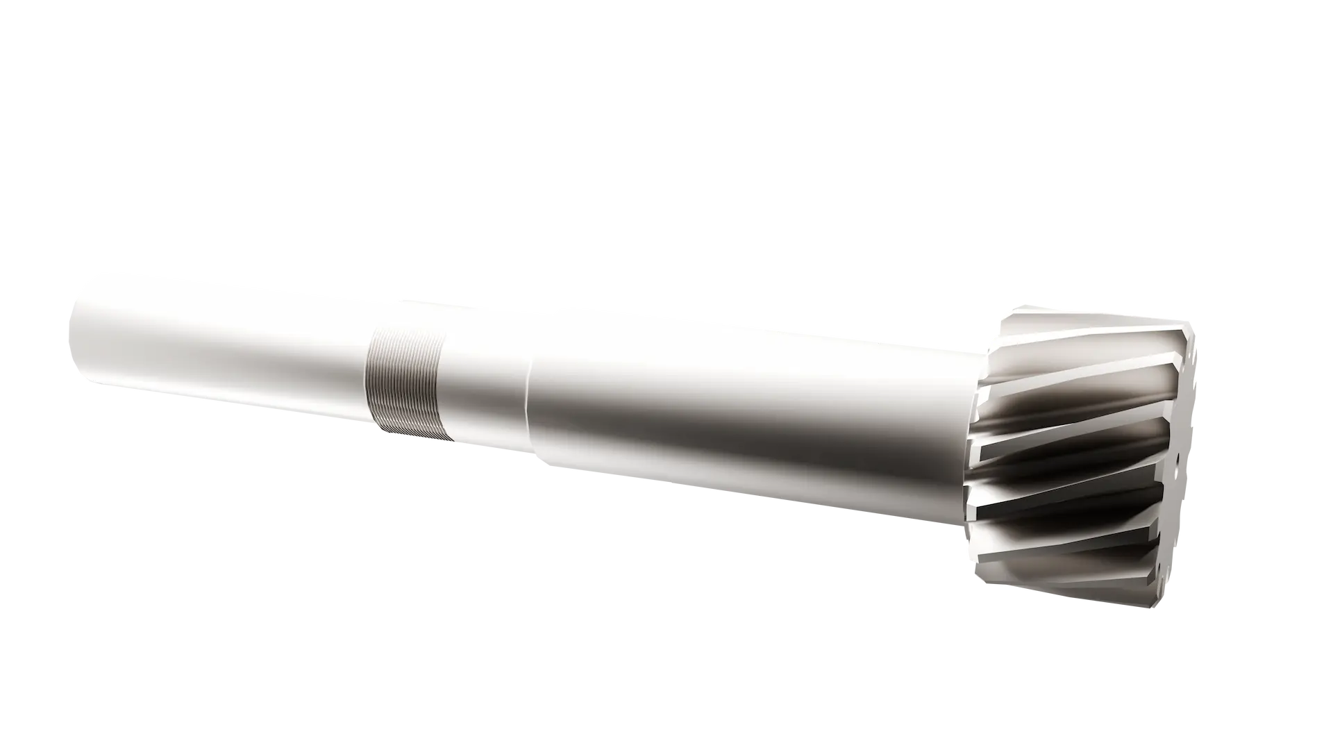 Bevel gear shaft – precision induction hardened in Brisbane